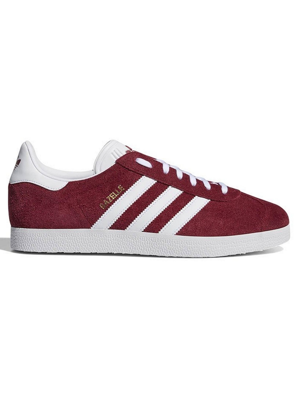Adidas Gazelle Suede Sneaker in Burgundy and White